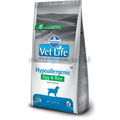 Farmina Vet Life dog hypoallergenic egg & rice  2KG