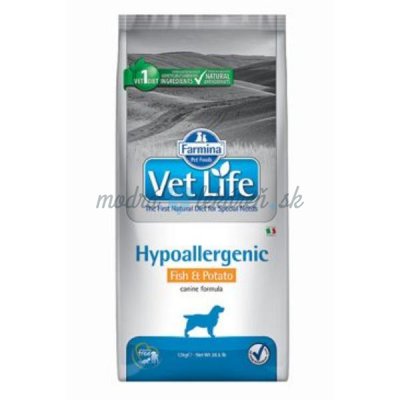 Farmina Vet Life dog hypoallergenic fish & potato 12KG