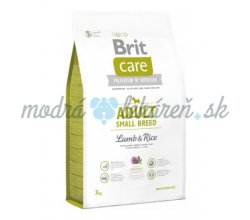 BRIT CARE ADULT SMALL BREED LAMB&RICE  3KG
