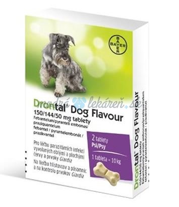DRONTAL DOG FLAVOUR 150/144/50MG 2TBL