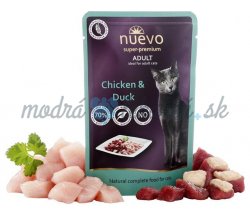 NUEVO cat Adult Chicken & Duck 16x85 g kapsičky