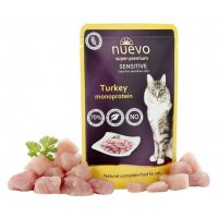 NUEVO cat Adult Sensitive Mono Turkey 16x85 g kapsičky