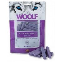 Pamlsok Woolf Dog Blueberry & Chicken Soft Strips 100 g