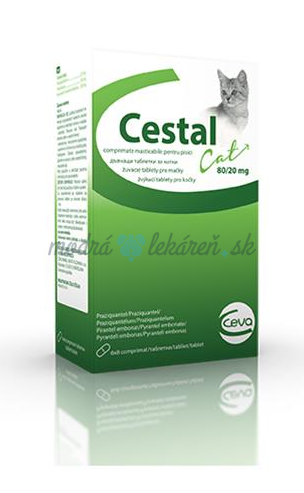 Cestal cat 80/20 mg žuv.tbl. 48 tbl.