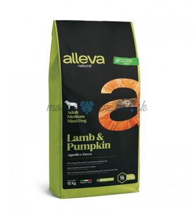 Alleva NATURAL dog lamb&pumpkin adult medium/maxi