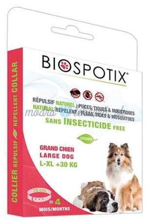 Obojok BIOGANCE Biospotix Large dog L-XL s repelentným účinkom 75 cm