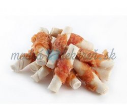 Pamlsok WANT Beef calcium roll 8cm wrapped in chicken 300 g