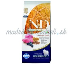 Farmina N&D dog AG adult medium & maxi, lamb, spelt, oats & blueberry