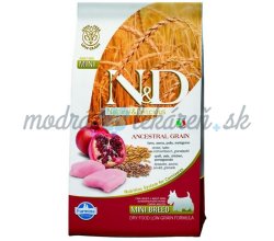 Farmina N&D dog AG adult mini, chicken, spelt, oats & pomegranate