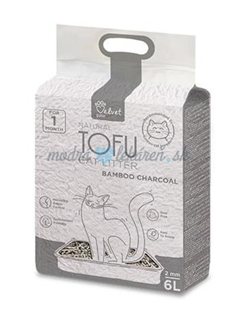 Podstielka pre mačky Tofu s bambusovým uhlím 6 l