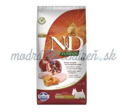 Farmina N&D dog PUMPKIN (GF) adult mini, chicken & pomegranate