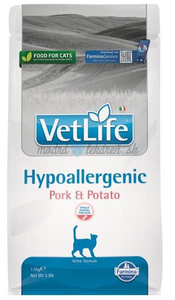 Farmina Vet Life cat hypoallergenic pork & potato 1,5 kg