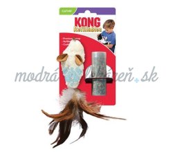 Hračka Kong Cat Refillables Feather Mouse Naplniteľná myš s catnipom a perím